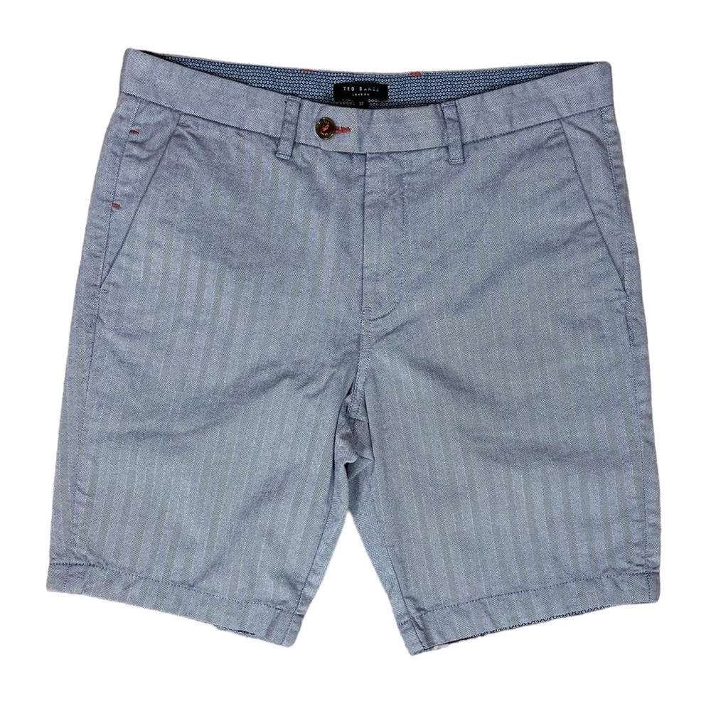 EUC Ted Baker London Striped Herringbone Shorts